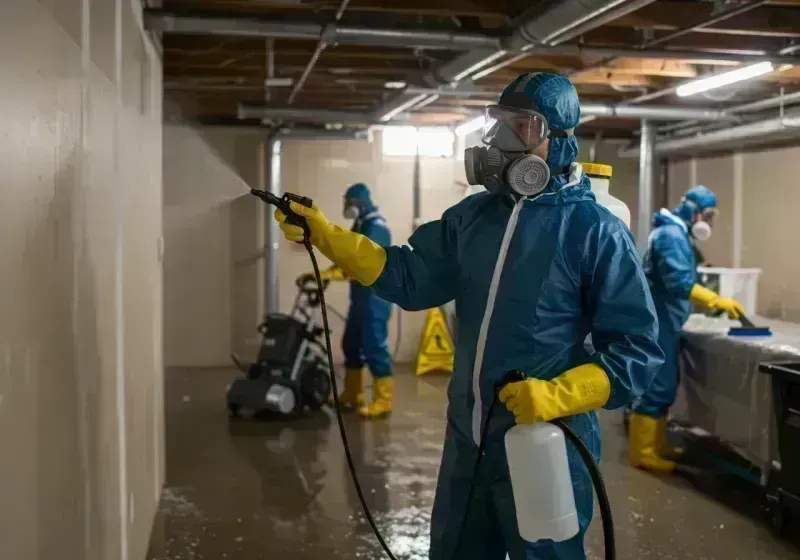 Basement Sanitization and Antimicrobial Treatment process in California, MO